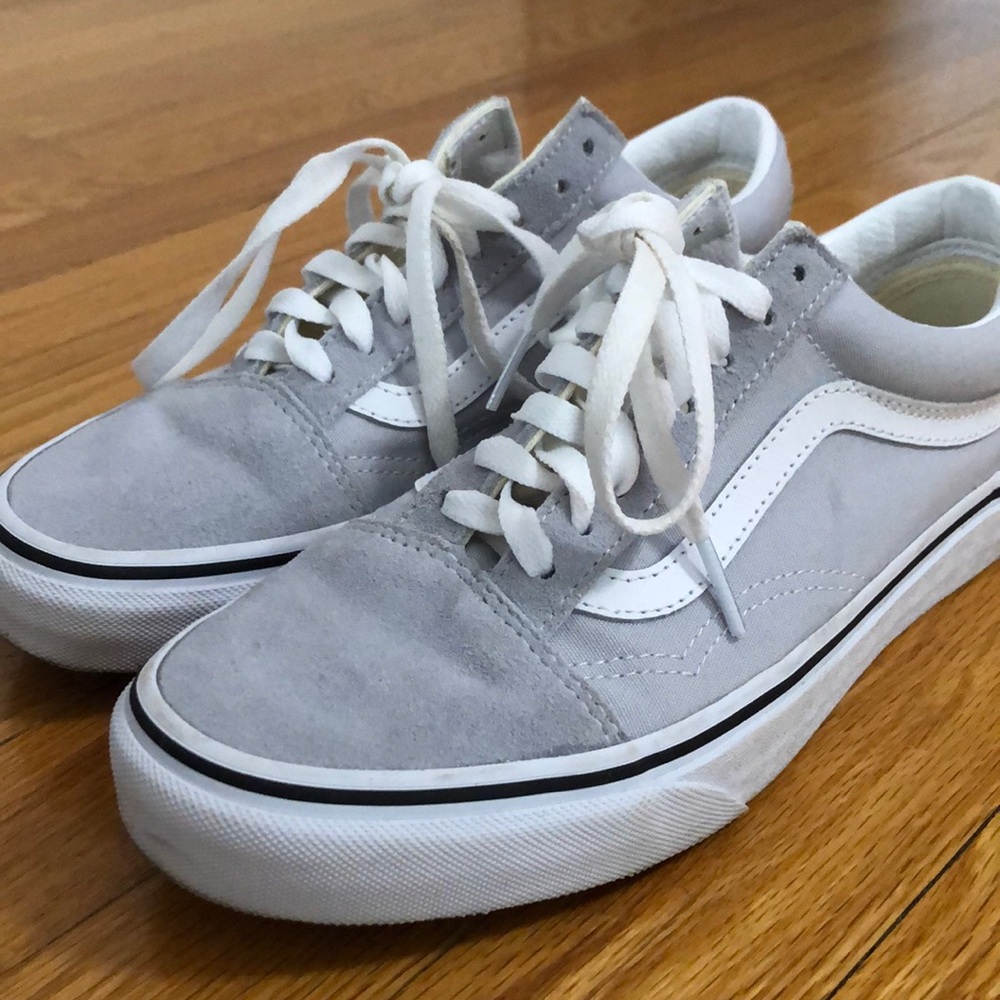 Grey white vans